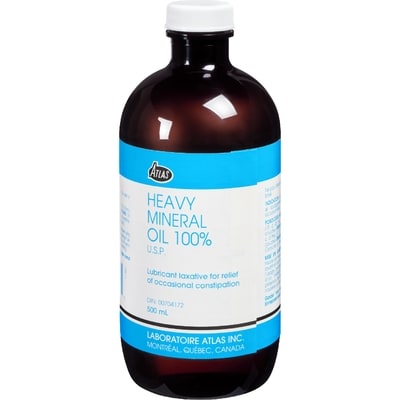 Atlas Heavy Mineral Oil 100% U.S.P. 500 ml, $1.00/100ml