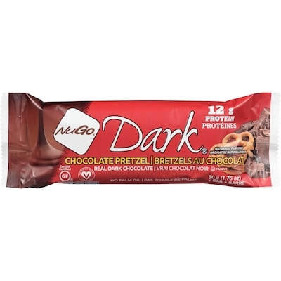 NuGo Protein Bar, Chocolate Pretzel  12x50.0 g, $5.33/100g