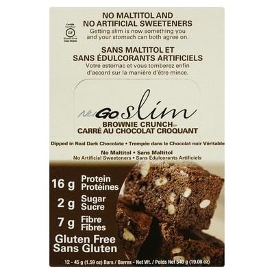 NuGo Slim Bar, Brownie Crunch 12x45.0 g, $6.11/100g