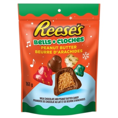 Reese's Christmas & Holiday Peanut Butter & Chocolate Candy Bells, 161G 161 g, $3.11/100g