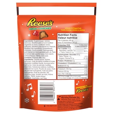 Christmas & Holiday Peanut Butter & Chocolate Candy Bells