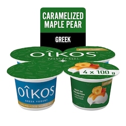 Oikos Greek Yogurt, Limited Edition, Caramelized Maple Pear 4x100.0 g, $0.88/100g