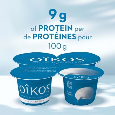 Greek Yogurt, Plain, No Added Sugar, 2% M.F.