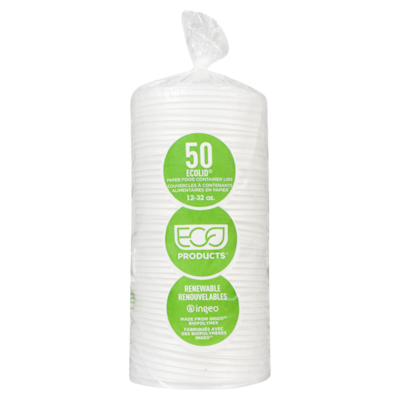 Polar Couvercles EcoLid pour contenant de 355 à 946 ml (12 à 32 oz) 50x1.0 ea, 0,29 $/1ch