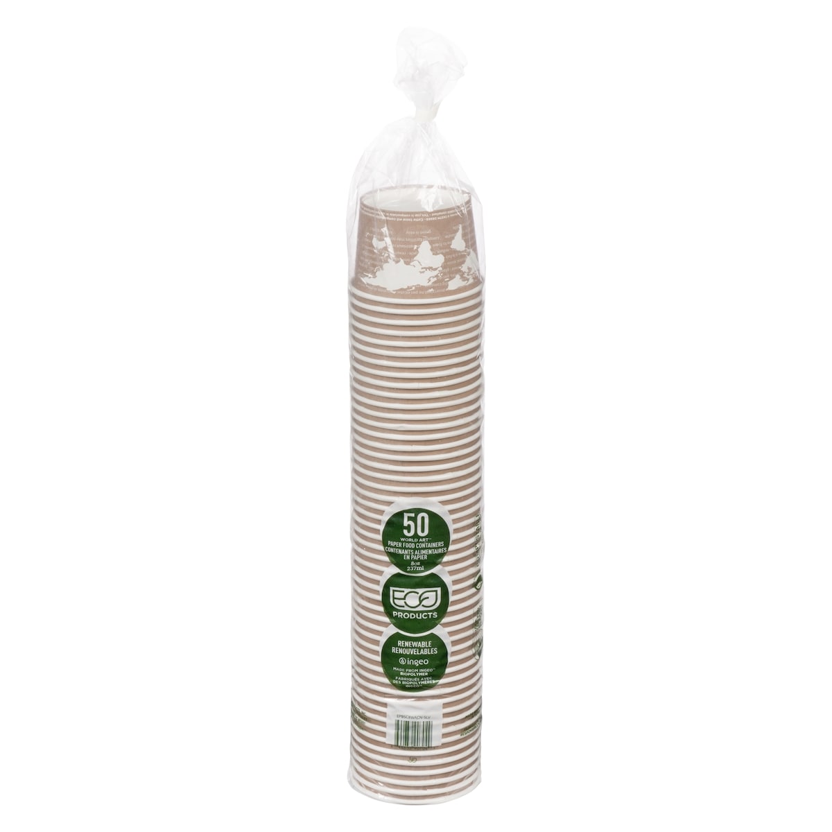 Polar Contenant en papier pour aliments 355 ml (8 oz) 50x1.0 ea, 0,19 $/1ch