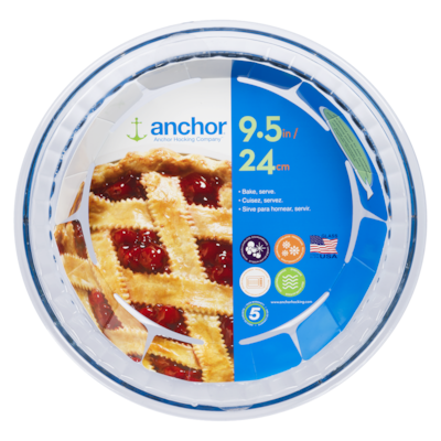 Anchor Hocking Deep Pie with Fluted Edge, 9.5 in 1 ea, $15.53/1ea