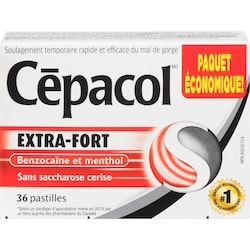 Cepacol Extra Strength Sucrose Free Cherry, Sore Throat Lozenges