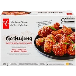 le Choix du Président Ailes de poulet sucrées et épicées gochujang 907 g, 2,09 $/100g