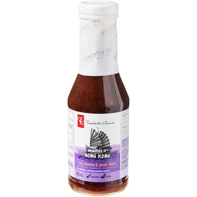 le Choix du Président Sauce soya, sésame et gingembre Souvenirs de Hong Kong 350 ml, 1,51 $/100ml