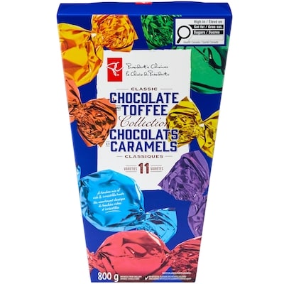 President's Choice Classic Chocolate and Toffee Collection 800 g, $2.50/100g