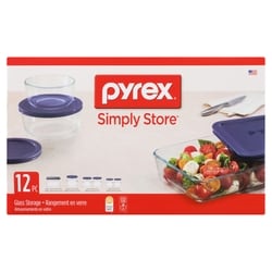 Pyrex 12 Piece Glass Storage Set ea Zehrs