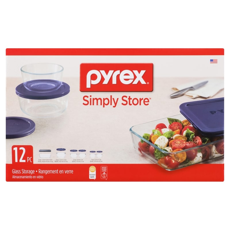 12 Piece Glass Storage Set