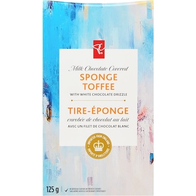 President's Choice Milk Chocolate Covered Sponge Toffee 125 g, $4.79/100g