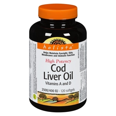Holista Cod Liver Oil Softgels 120 ea, $0.08/1ea