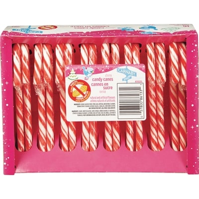 Carnaby Sweet Cannes en sucre à saveur de cerise 200 g, 1,75 $/100g