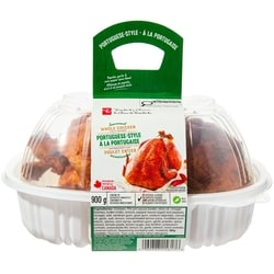 le Choix du Président Poulet entier assaisonné entièrement cuit à la portugaise 900 g, 1,44 $/100g