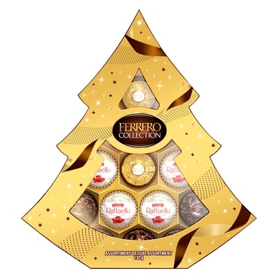 Ferrero Rocher COLLECTION Boîte-cadeau de Noël en forme de sapin, 12 confiseries 132 g, 10,60 $/100g