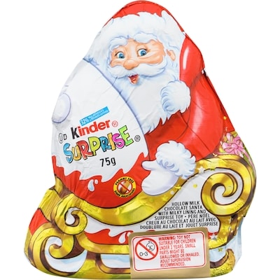 Kinder Surprise, Hollow Santa 75 g, $7.99/100g