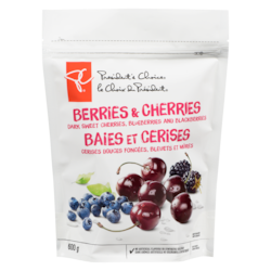 President's Choice Dark Sweet Cherries, Blueberries and