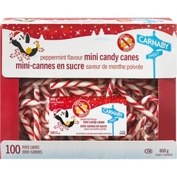 Carnaby Sweet Peppermint Flavour Mini Candy Canes 600 g, $1.17/100g