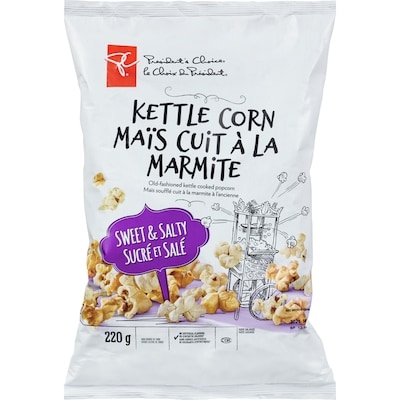 President's Choice Sweet & Salty Kettle Corn  220 g, $2.05/100g