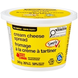 Sans Nom Fromage à la crème à tartiner 340 g, 1,41 $/100g