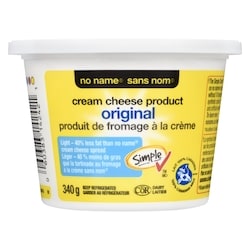 No Name Light Original Cream Cheese Spread - 340 g | Zehrs