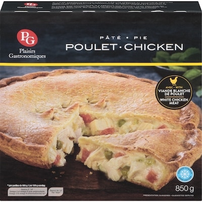 Plaisirs Gastronomiques Frozen Chicken Pie 850 g, $1.65/100g