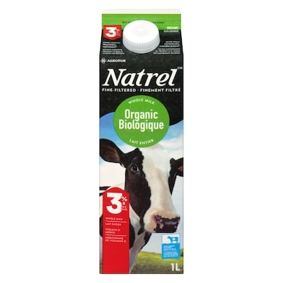 Natrel Lait biologique 3,8% (1L) 1 l, 0,42 $/100ml