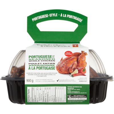 le Choix du Président Poulet Entier Assaisonné À La Portugaise (Après 11h) 1 kg, 1,30 $/100g