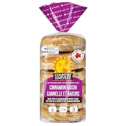 Country Harvest Bagel Cannelle et raisins 450 g, 1,00 $/100g