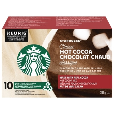 Starbucks Chocolat Chaud Classique K-Cup Capsules 10 ea, 149,90 $/100ch