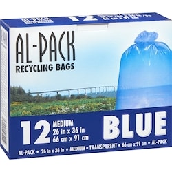 Blue Recycle Bags, 26 x 36 in