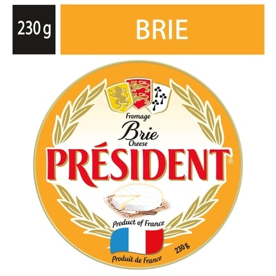 President Brie Cheese 230 g, $4.34/100g