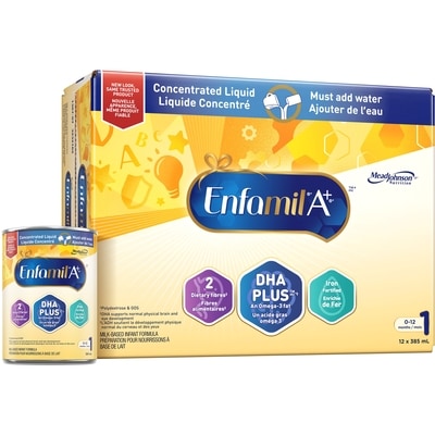 Enfamil Préparation pour bebe A+ liquide concentratré boite, caise 12x385.0 ml, 1,80 $/100ml