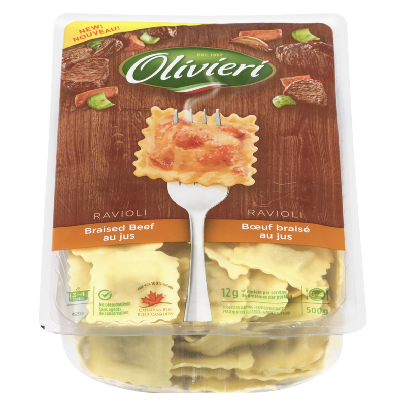 Ravioli, Braised Beef au jus