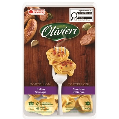 Olivieri Tortelloni, Italian Sausage 600 g, $2.00/100g