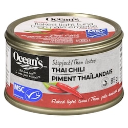 Ocean's Halo Thon pâle émietté piments thaïlandais Ocean 85 g, 1,76 $/100g