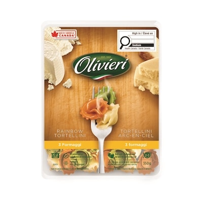Olivieri Tortellinis arc-en-ciel, au fromage 350 g, 2,00 $/100g