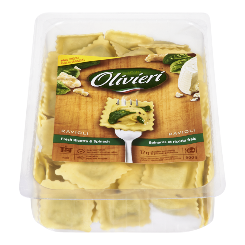 Ravioli, Fresh Ricotta & Spinach