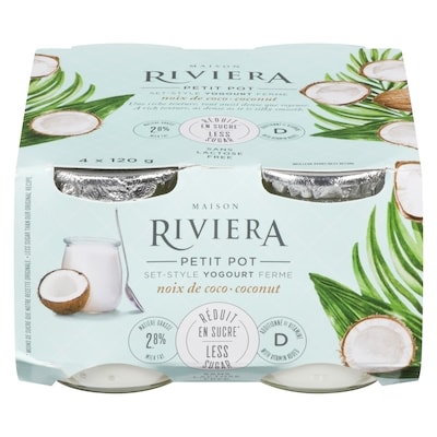 Riviera Yogourt, Coconut 4x120.0 g, $1.25/100g