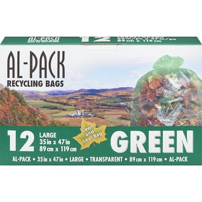 Al-Pack Green Recycle Bags, 35 x 47 in 12 ea, $0.67/1ea