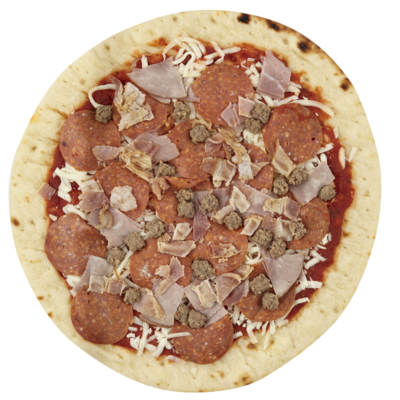 Concocté par nos chefs Pizza chaude, amateurs de viande 575 g, 0,87 $/100g