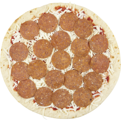 Concocté par nos chefs Pizza chaude, pepperoni et fromage 575 g, 0,87 $/100g