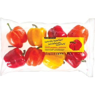 Sans Nom Naturellement imparfaits poivrons doux mélangés, sac de 2,5 lbs 1.113 kg, 0,63 $/100g