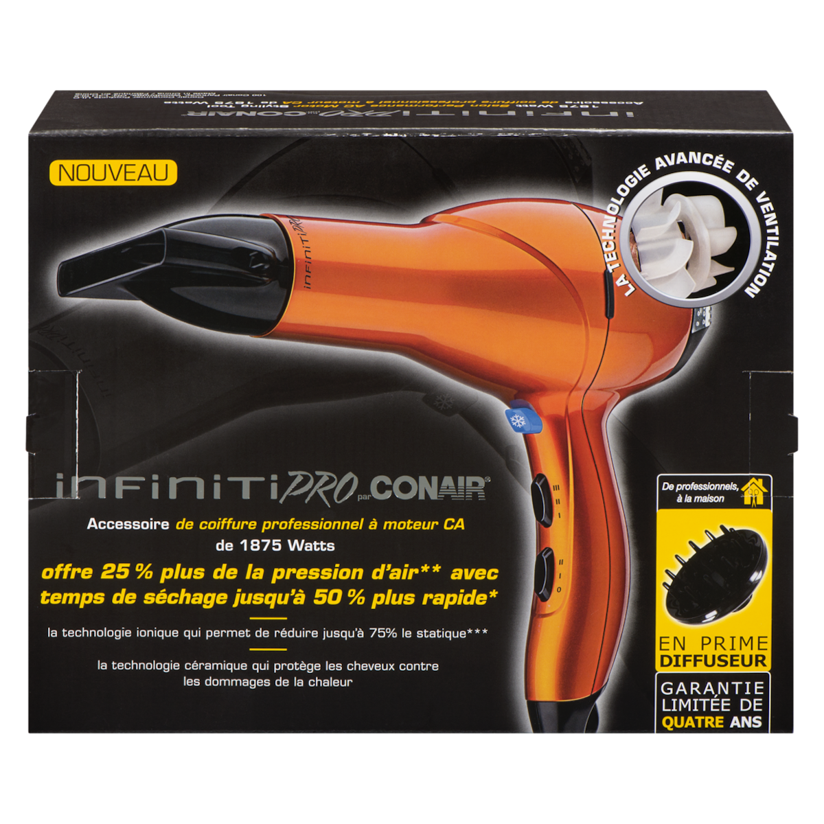 Conair Sèche-cheveux Infiniti Pro orange 1 ea, 39,99 $/1ch