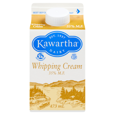 Kawartha Crème à fouetter, 35 % 473 ml, 1,07 $/100ml