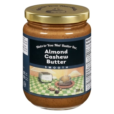 Nuts to You Almond Cashew Butter, Smooth 365 g, $3.70/100g