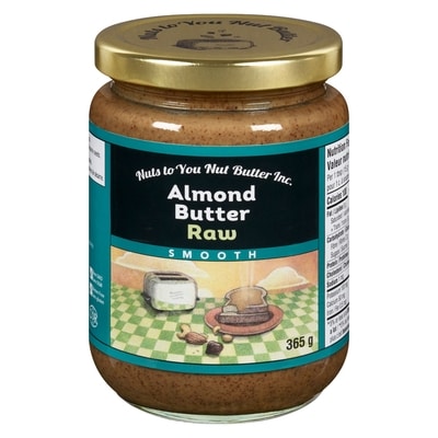 Nuts to You Almond Butter Raw Smooth 365 g, $3.70/100g