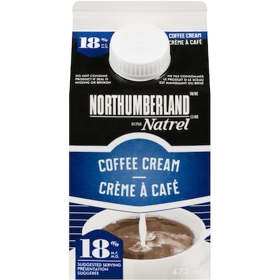 Northumberland Crème à café 18% 473 ml, 0,52 $/100ml